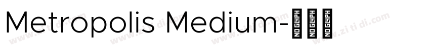 Metropolis Medium字体转换